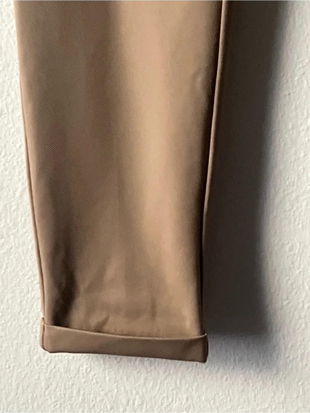 Zara Slim Straight Khaki Chinos - Light Brown, Size 30 (US)